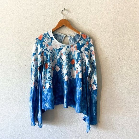Anthropologie Blue Meadow Rue Top -- Medium - Picture 2 of 7